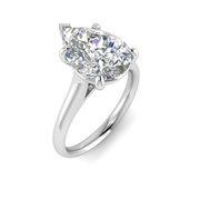 Buy 2 Ct Pear Moissanite Engagement Ring