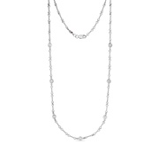 Dogbone Diamond Chain Necklace